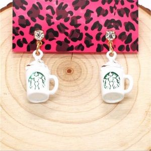Betsey Johnson Starbucks Earrings